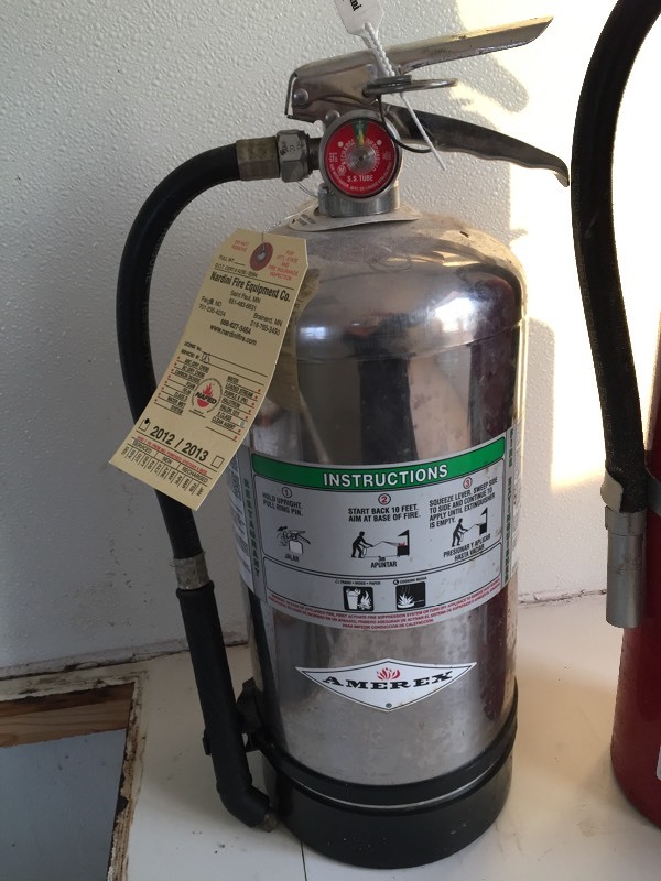 lot 186 image: Fire Extinguishers