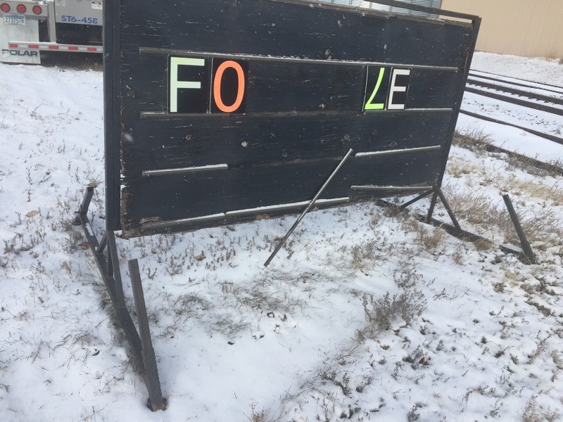 lot 195 image: Outdoor Sign with Letters
