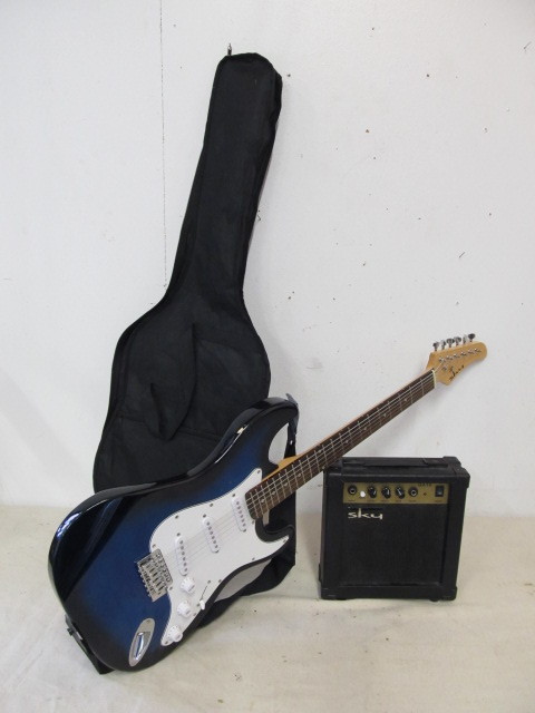 lot 152 image: Working SKY Electric Guitar wAmplifier