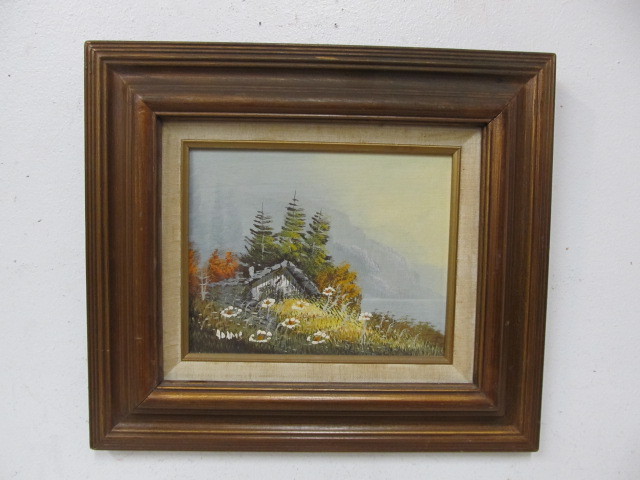 lot 36 image: Nice Wild Flowers Scene Painting Oil on Canvas