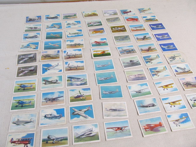 lot 61 image: Lot of Orig Vintage WINGS Cigarette Airplane Trading Cards