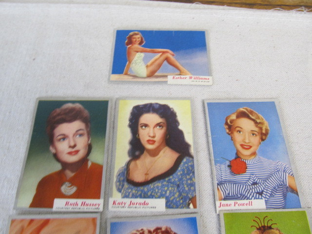lot 64 image: Lot of Vintage Topps WHO-Z-AT Hollywood Star Trading Cards