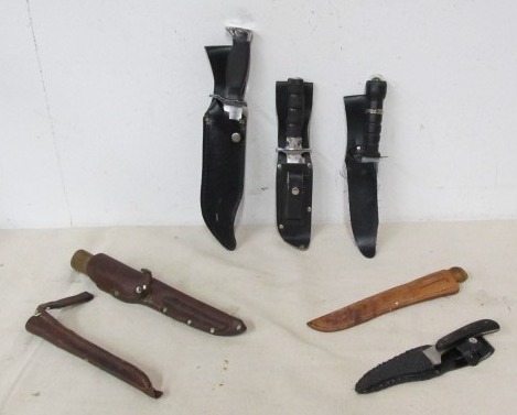 lot 88 image: Group of Assorted Fixed-Blade Knives