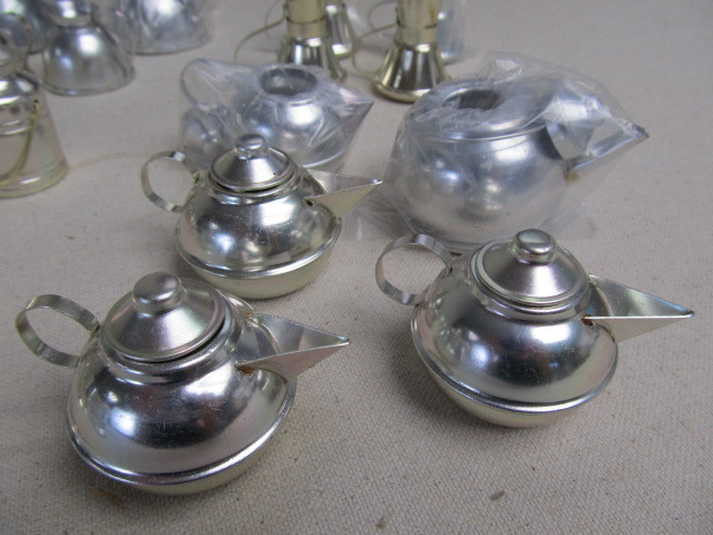 lot 123 image: Large Lot of Miniature Metal Dishes