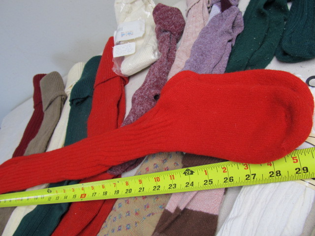 lot 209 image: Large Lot of Vintage Wool etc Socks