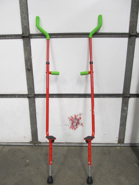 lot 3 image: Pair of WALK-A-ROO Stilts