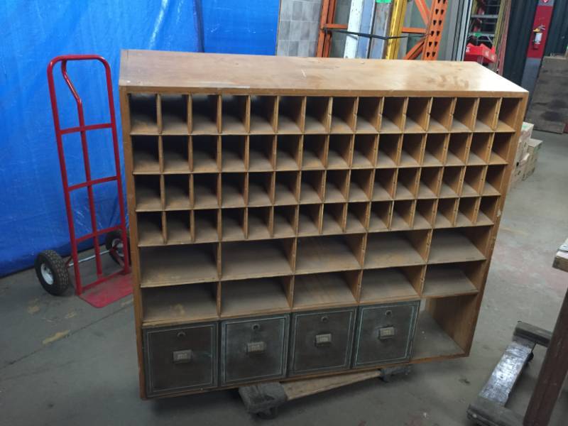 lot 25 image: Pigeon Hole Cabinet