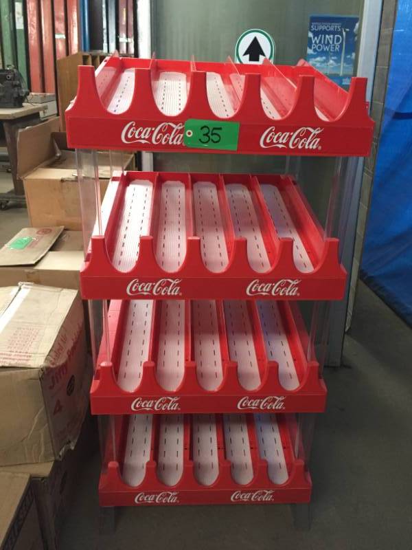 lot 35 image: Coca Cola Display Shelf