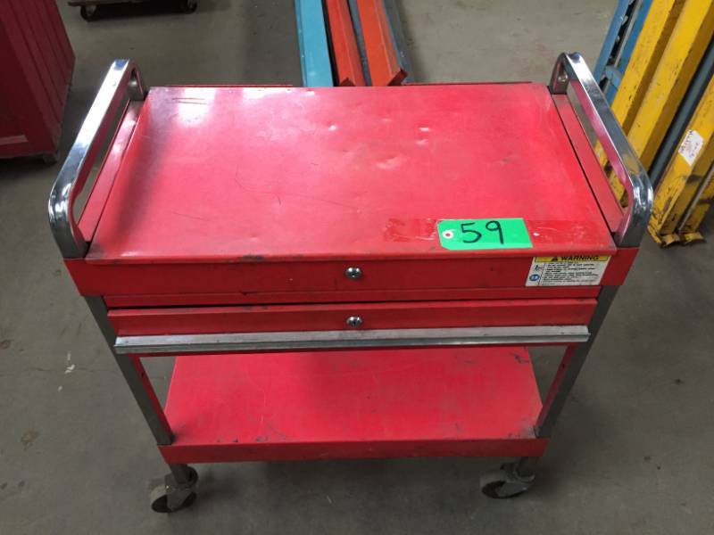 lot 59 image: Rolling Shop Cabinet