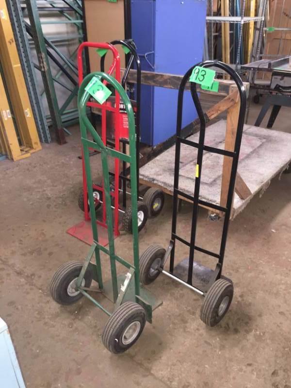 lot 93 image: Two 2-wheel Dollies wair tires