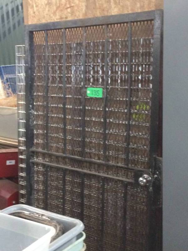 lot 135 image: Galvanized Door Security heavy duty