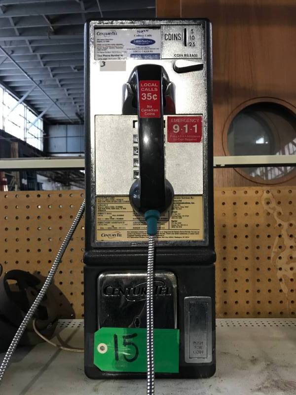 lot 151 image: Pay Phone Century Telephone