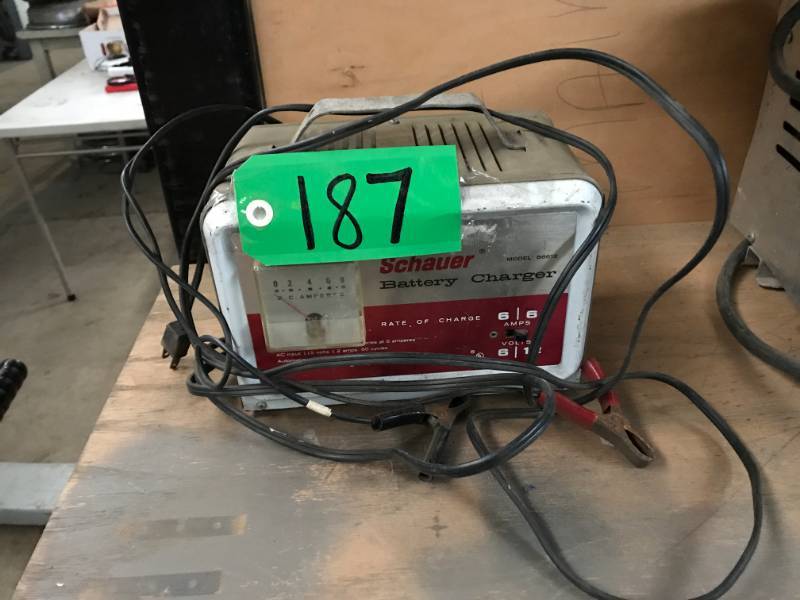 lot 187 image: Schauer Battery Charger vintage
