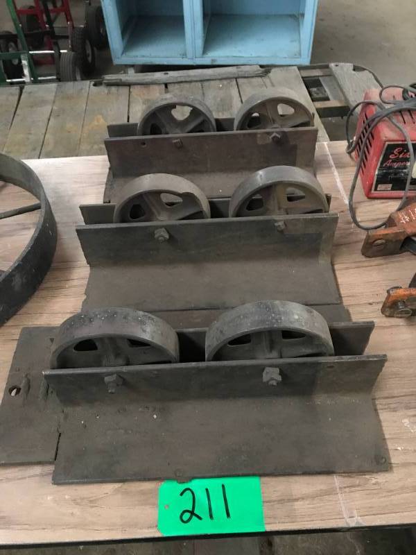 lot 211 image: Three Unusual 2-wheel dollies