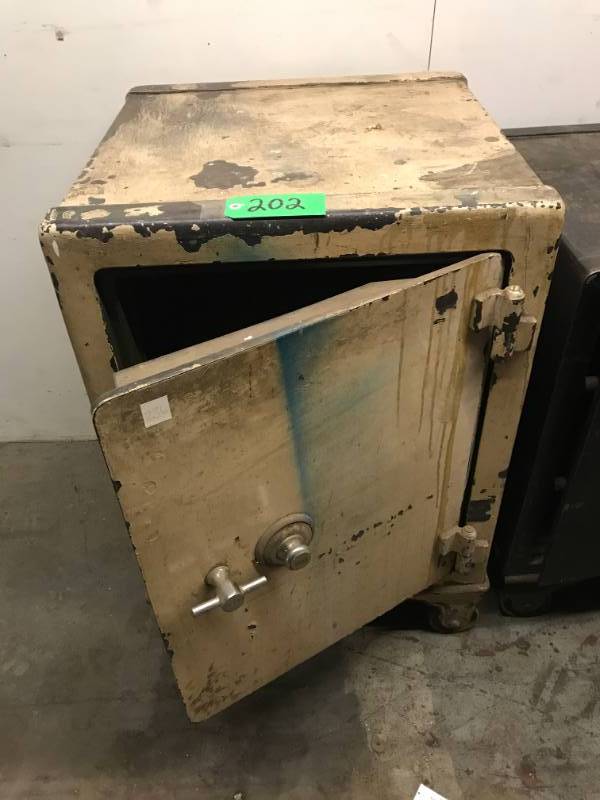lot 202 image: Antique floor safe