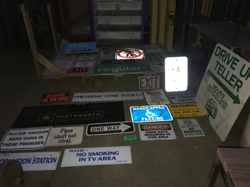 lot 204 image: 36 Various signs