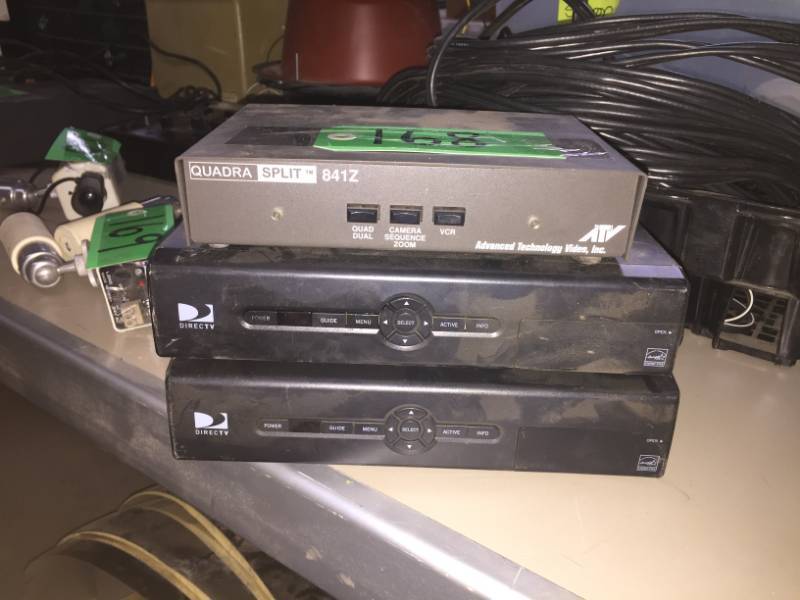 lot 168 image: Two Direct TV Satellite Receiver & Cosmicar Lens