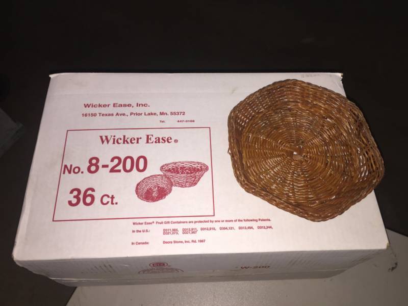 lot 192 image: 2 boxes of Wicker Ease Baskets