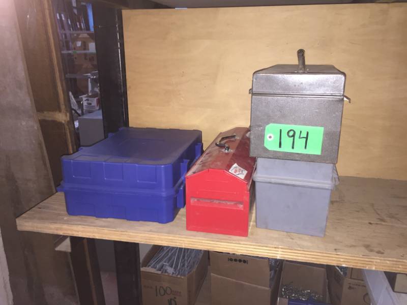 lot 194 image: Four various tool boxes