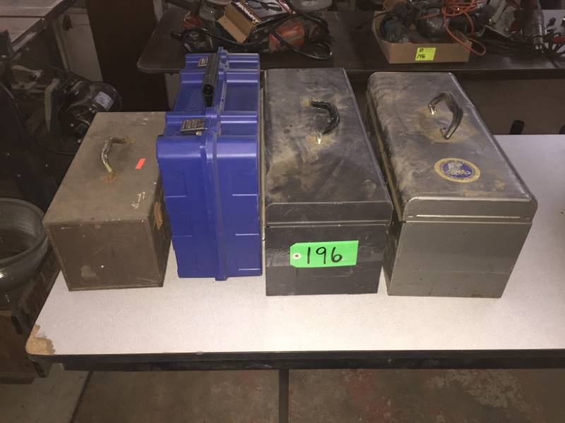 lot 196 image: Four various tool boxes, Craftsman