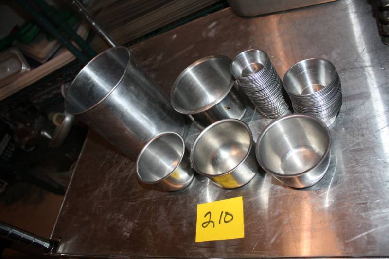 Assorted Stainless Round Containers