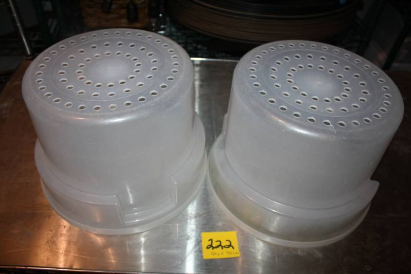Plastic Buckets with Holes and Lids