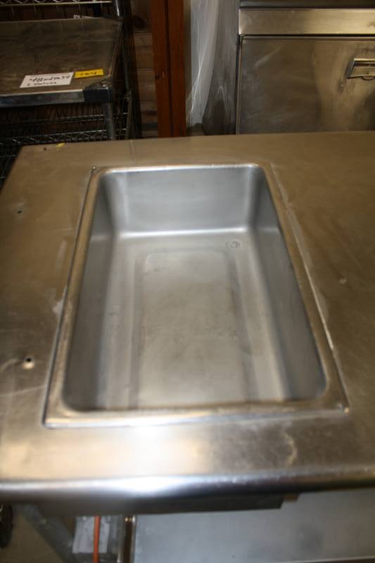 Stainless Table 48X 30X 34with Steam Table