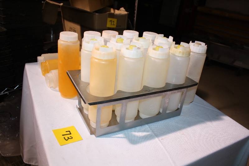 Sauce Dispensers and Holder