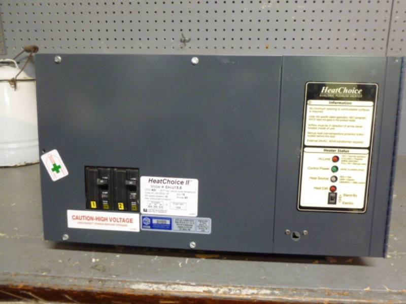 lot 1 image: Electric Plenum Furnace Heater
