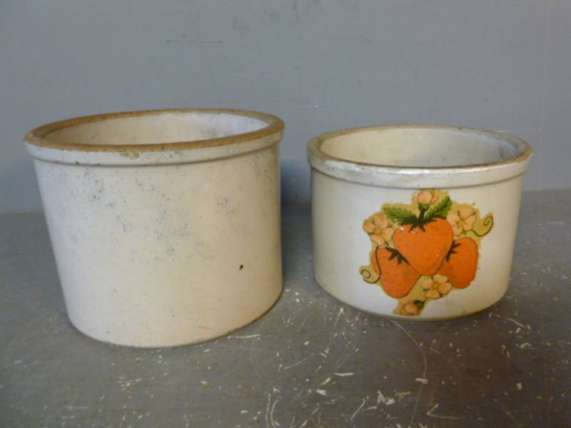 lot 69 image: Vintage Butter Crocks