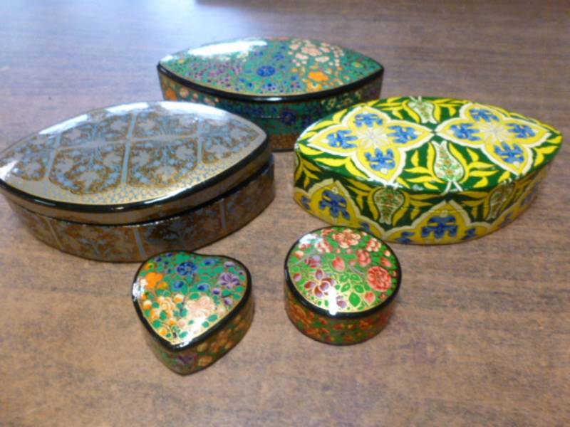 lot 99 image: Hand Made Wooden Boxes