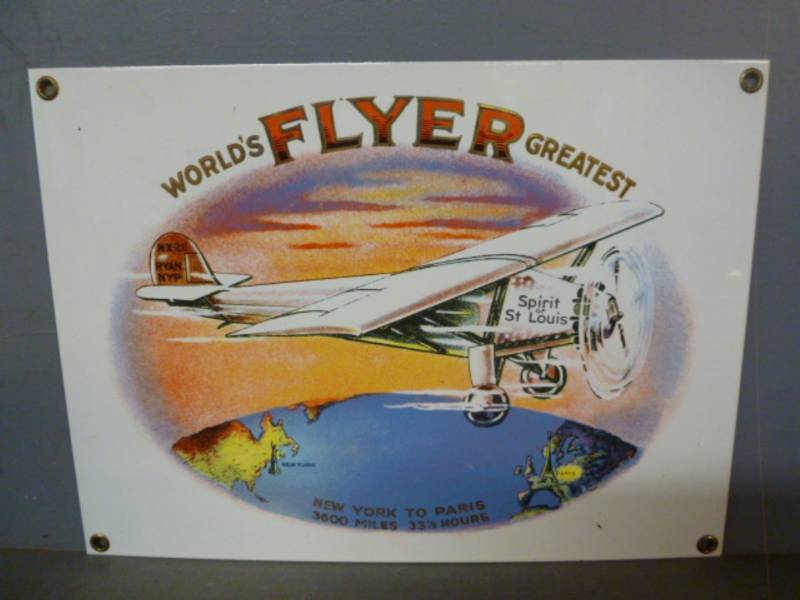 lot 129 image: Porcelain Sign