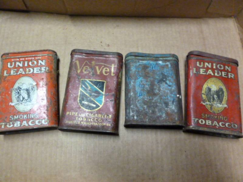 lot 183 image: Vintage Tobacco Cans