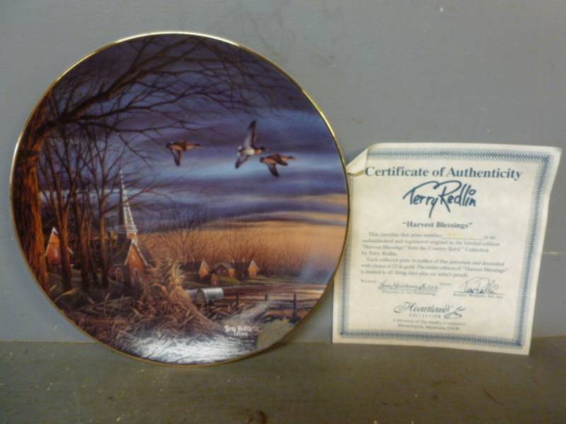 lot 244 image: Terry Redlin Plate Decoration