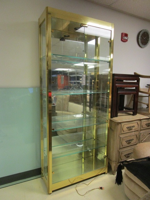 LIGHTED CURIO CABINET