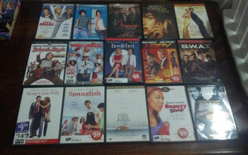 15 Assorted DVDs