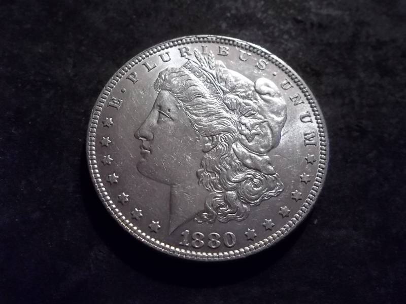 1880 Micro O Morgan Silver Dollar