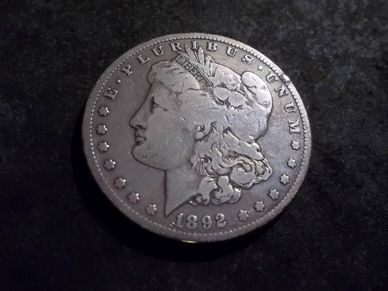 1892 S Morgan Silver Dollar