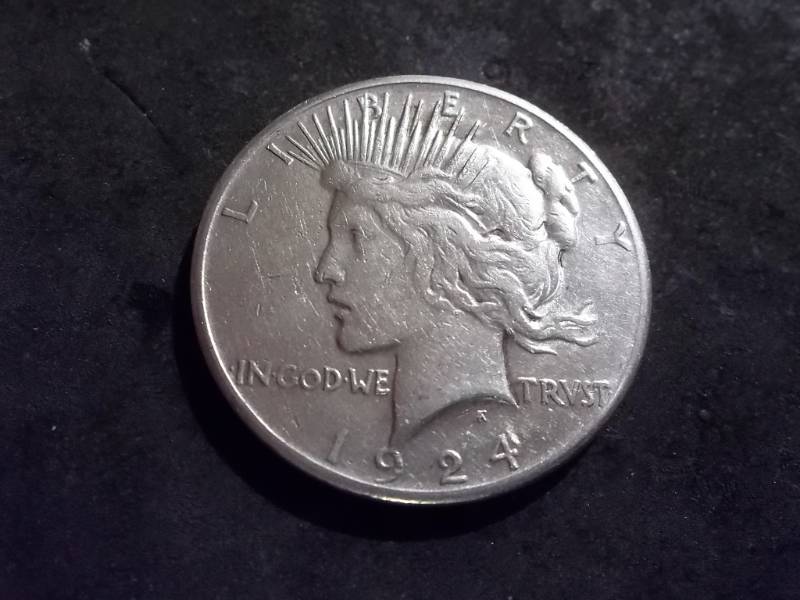 1924 S Peace Silver Dollar