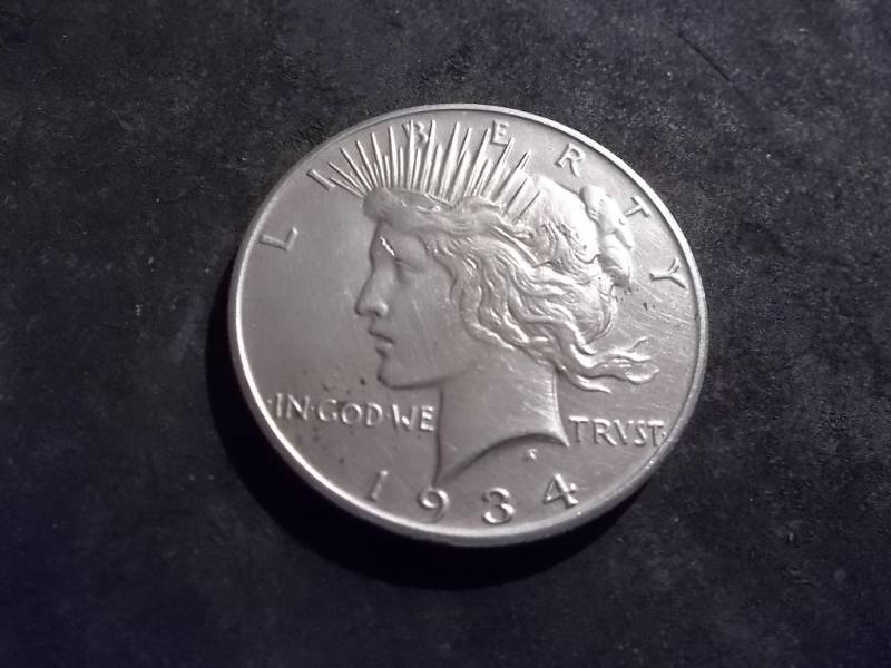 1934 S Silver Peace Dollar