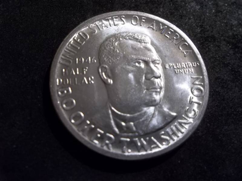1946 Booker T. Washington Silver Half Dollar Commemorative