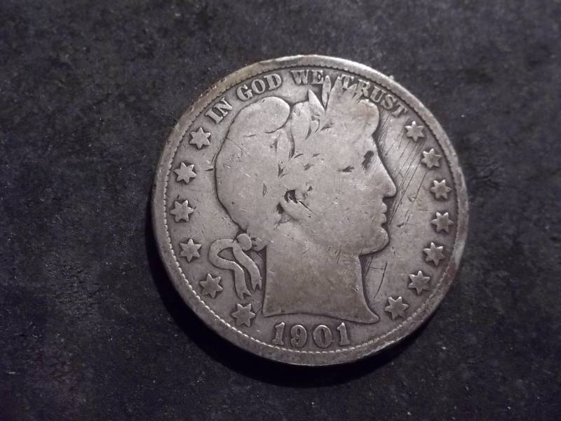 1901 Barber Half Dollar