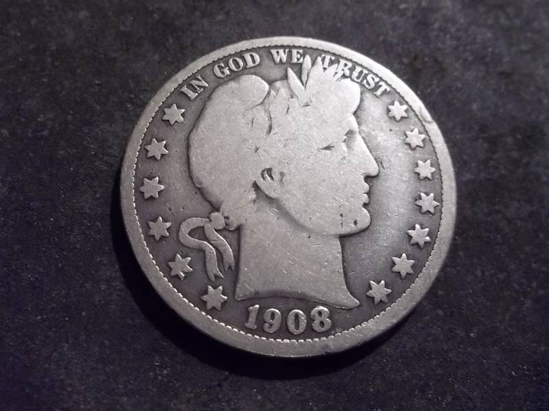 1908 O Barber Half Dollar