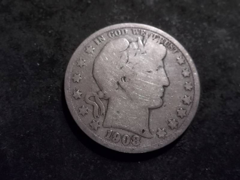 1908 S Barber Half Dollar