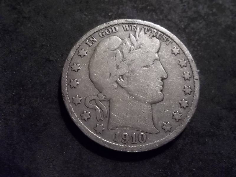 1910 S Barber Half Dollar