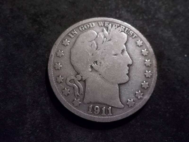1911 S Barber Half Dollar