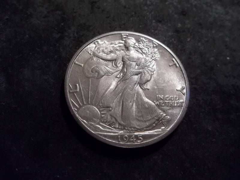 1945 D Walker Half Dollar
