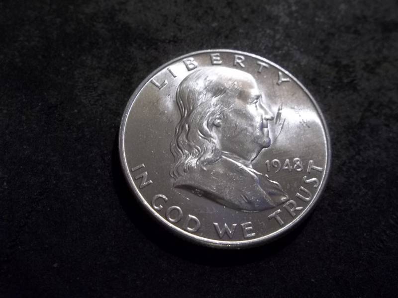1948 D Franklin Half Dollar