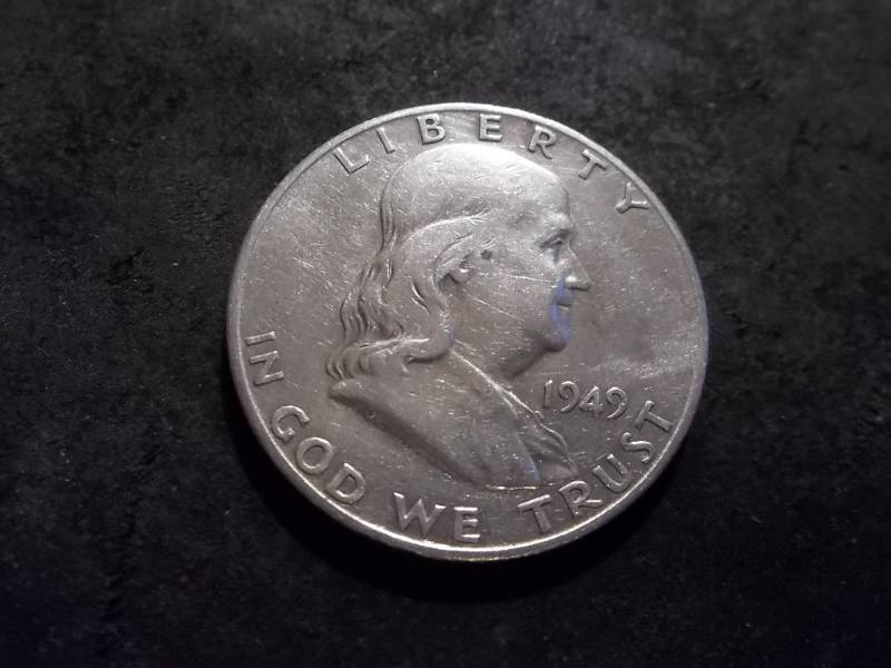 1949 S Franklin Half Dollar