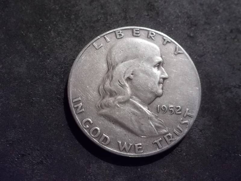 1952 S Franklin Half Dollar
